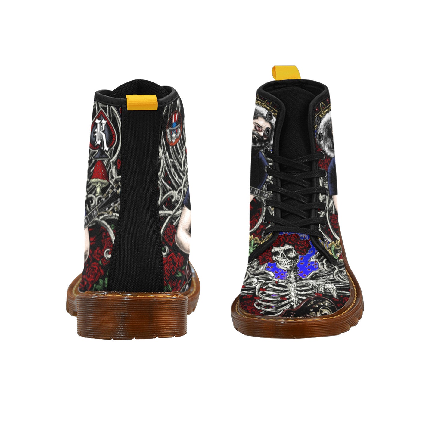 JERRY CARD Men's Lace Up Canvas Boots