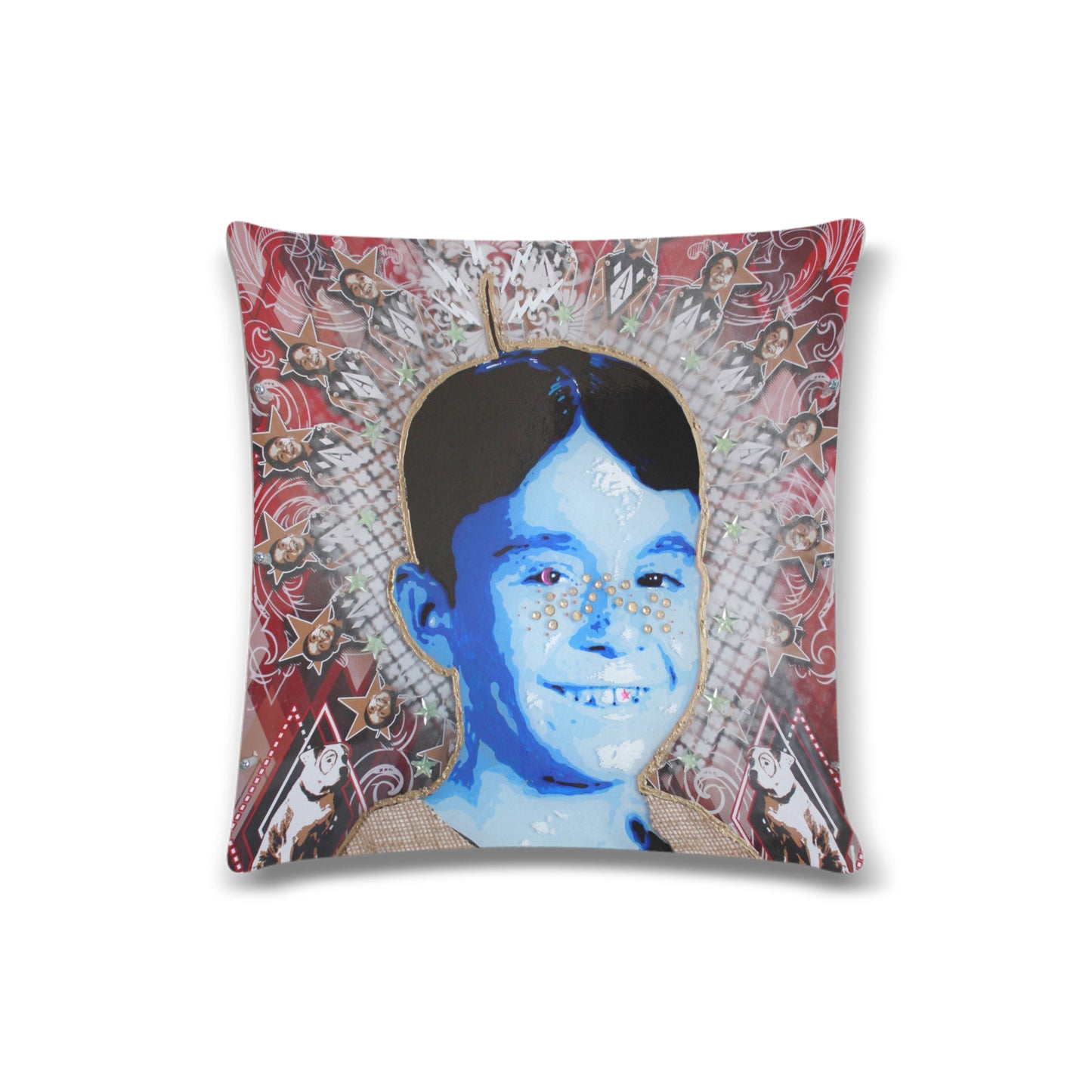 ALFALFA Throw Pillow Cover 16"x16"