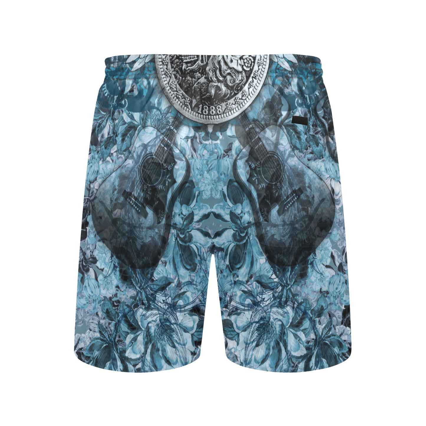 INDIAN COIN Men's Mid-Length Beach Shorts