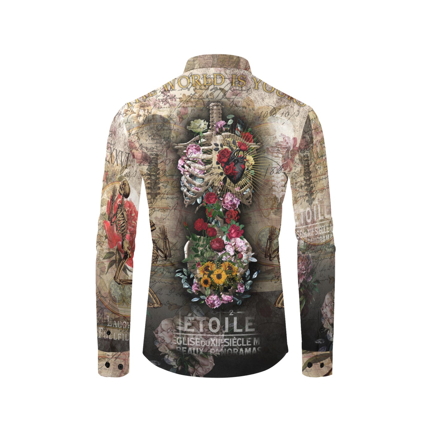 The World is Yours Men's All Over Print Long Sleeve Shirt