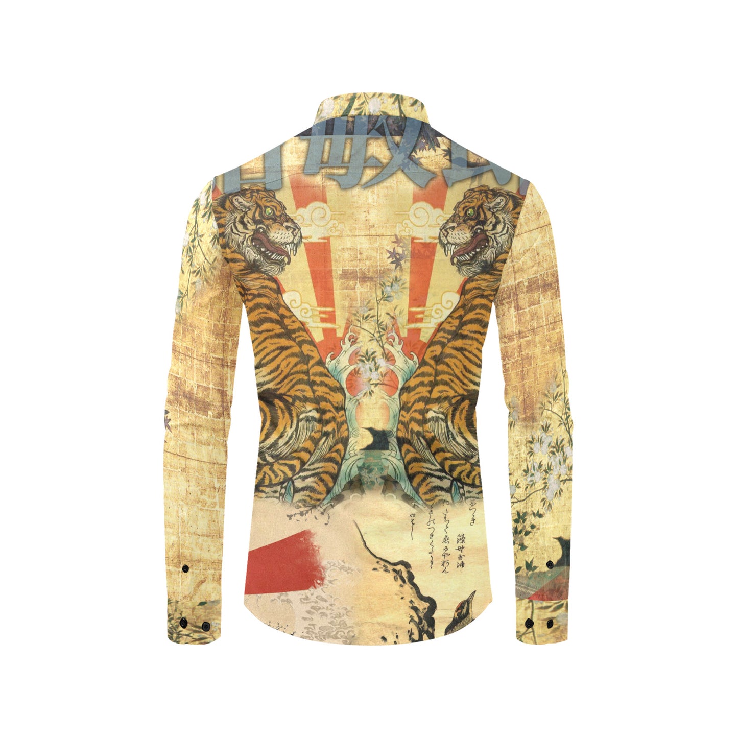 SAMURAI Men's All Over Print Long Sleeve Shirt