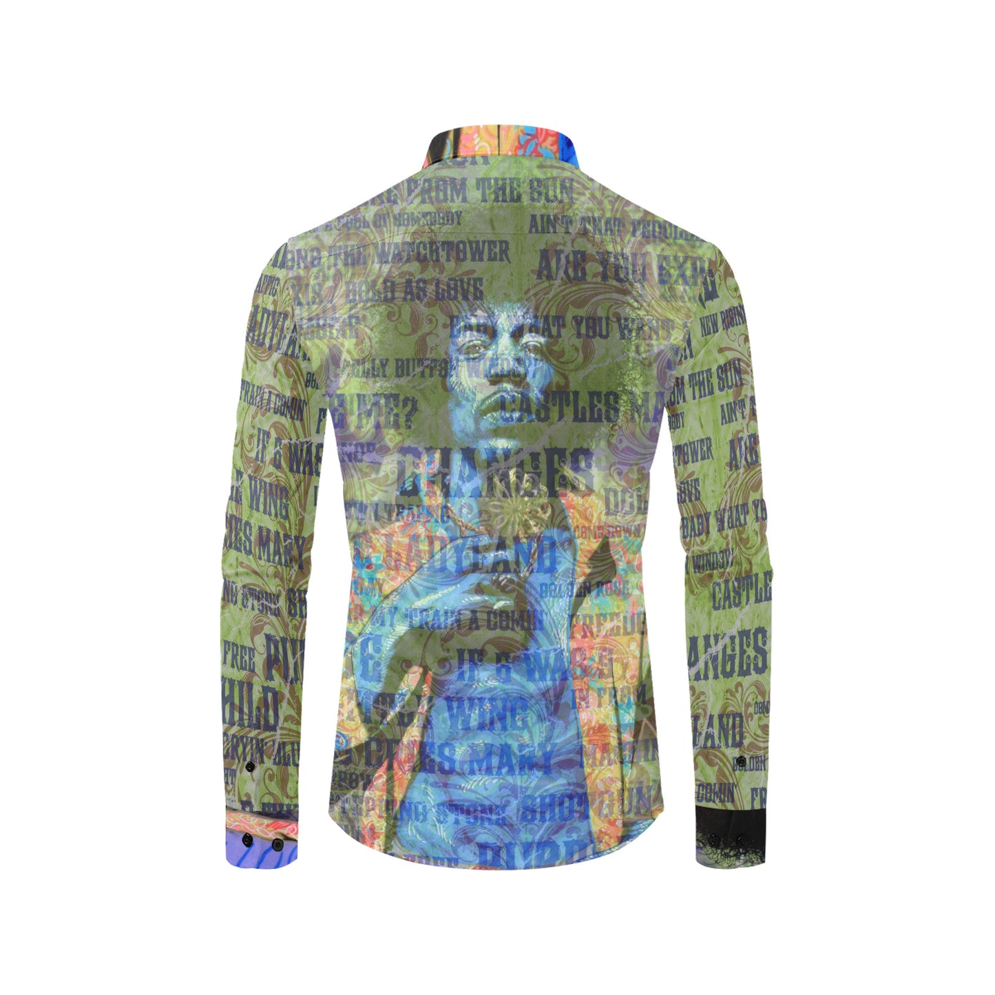 JIMI Men's All Over Print Long Sleeve Shirt