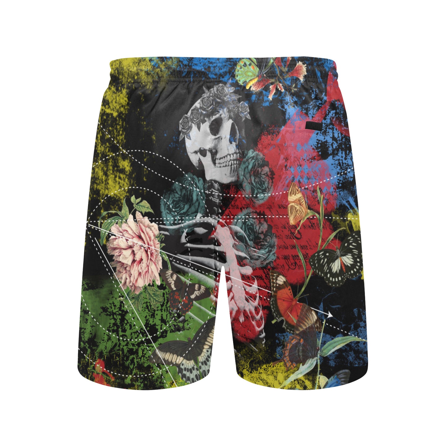 SKEL BUTTERFLY Men's Mid-Length Beach Shorts