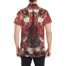 Load image into Gallery viewer, RED PLAID ANGEL Men&#39;s All Over Print Short Sleeve Shirt
