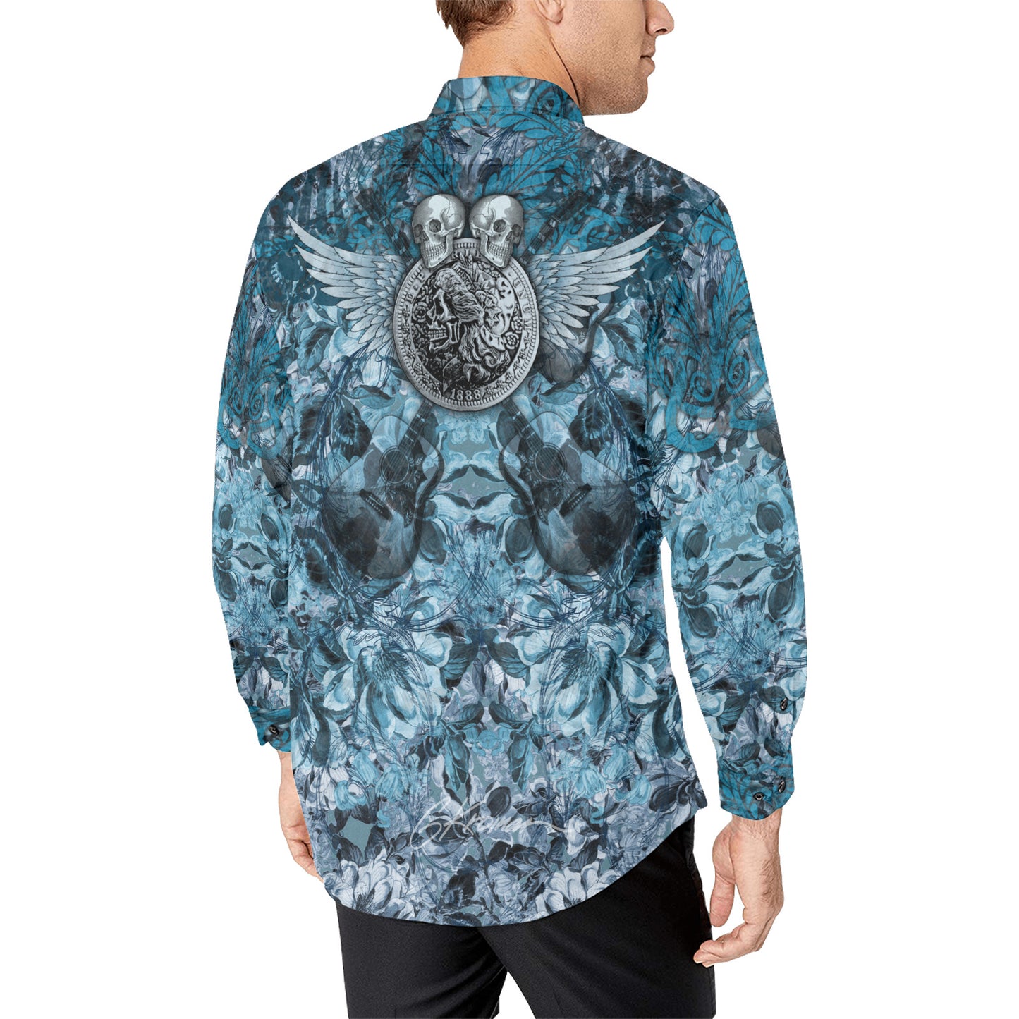 INDIAN COIN Men's All Over Print Long Sleeve Shirt