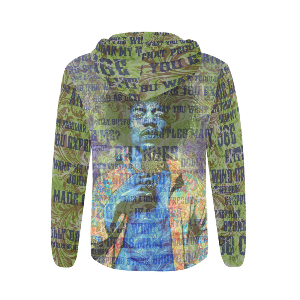 JIMI Men's All Over Print Full Zip Hoodie