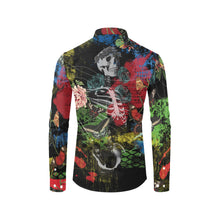 Load image into Gallery viewer, SKEL BUTTERFLIES Men&#39;s All Over Print Long Sleeve Shirt