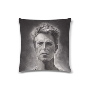 BOWIE Throw Pillow Cover 16"x16"
