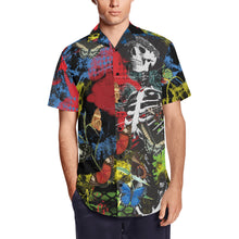 Load image into Gallery viewer, SKEL BUTTEFLIES MEN&#39;S SHORT SLEEVE BUTTON DOWN