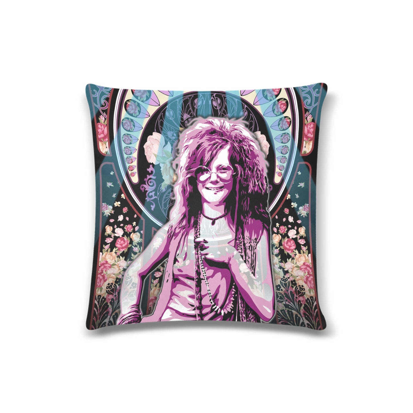 JANIS Throw Pillow Cover 16"x16"